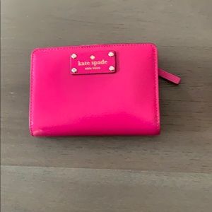Hot pink Kate Spade wallet